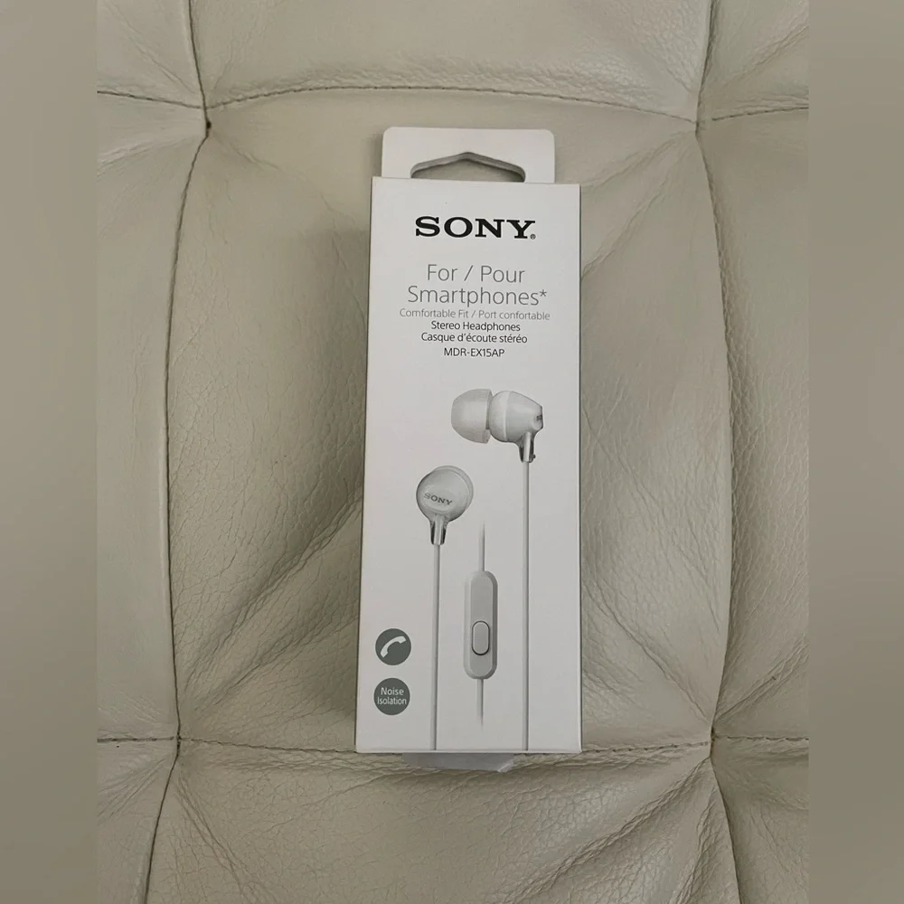 5️⃣✖️2️⃣5️⃣🤩Sony MDREX15AP In-Ear Wired Earbuds with Mic - White